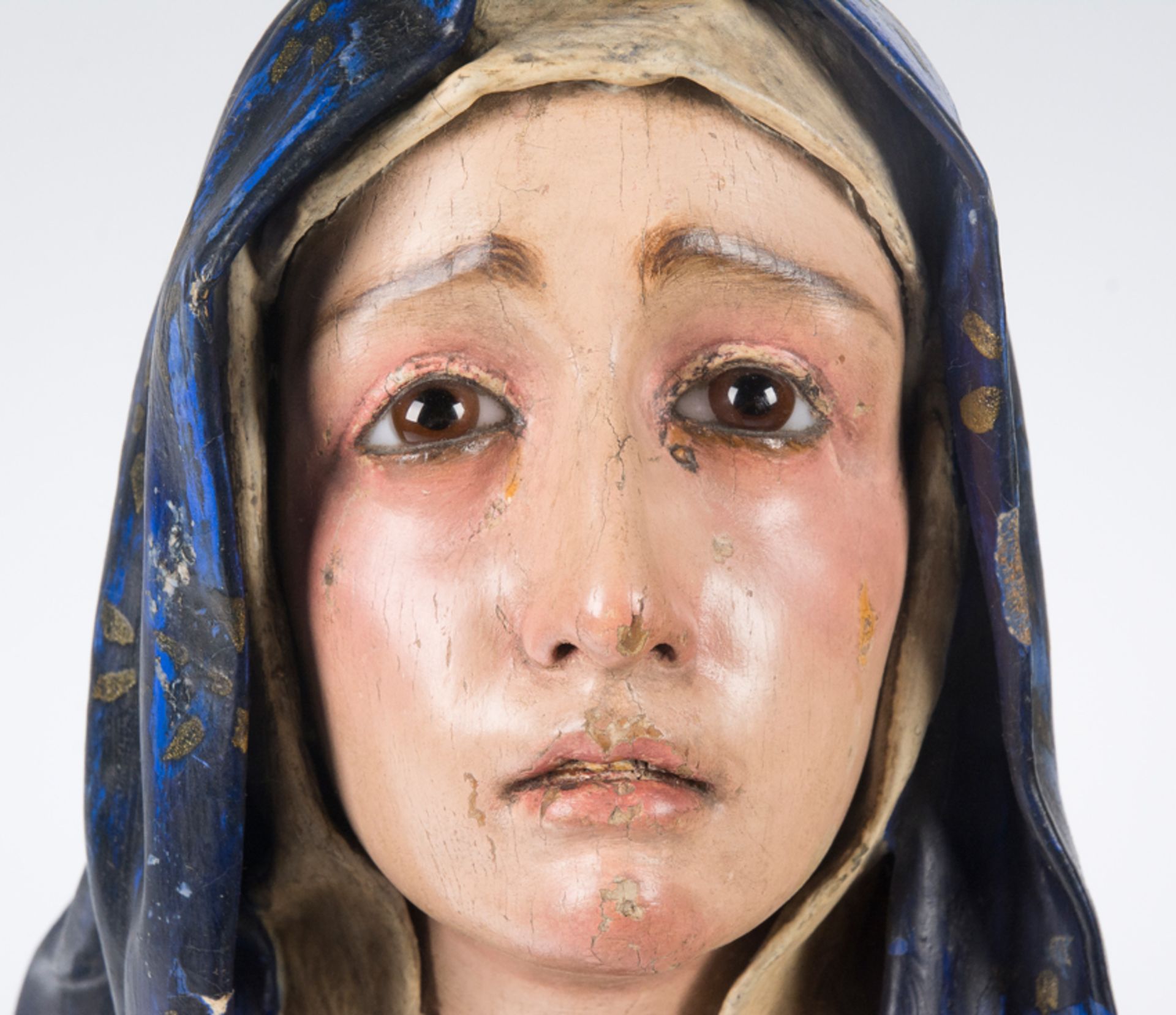 "Bust of Our Lady of Sorrows". Anonymous from Granada. Late 17th century. - Image 3 of 8