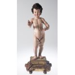 "Christ Child". Carved and polychromed wooden sculpture. Sevillian School. First third of the 17th c