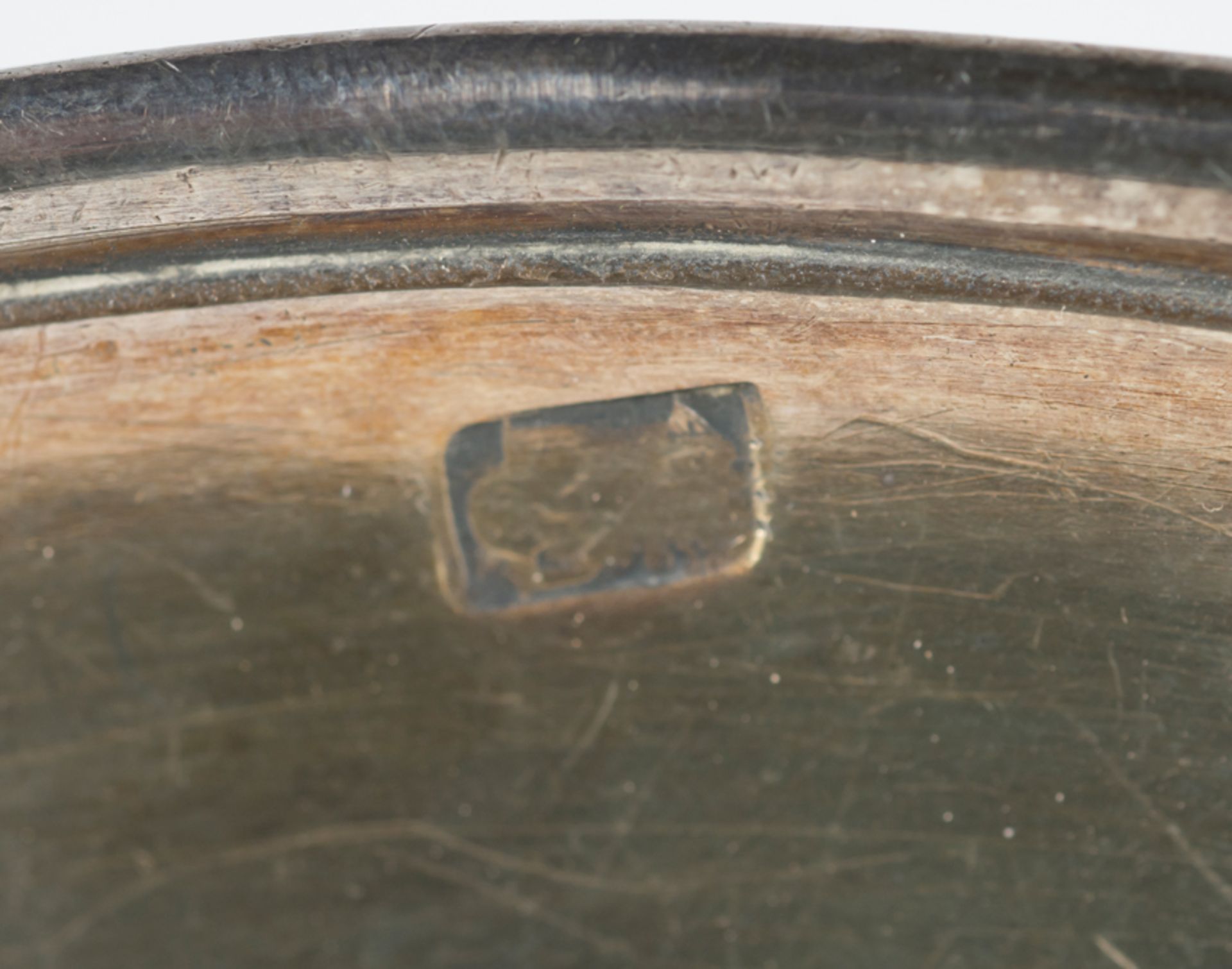 Marked silver plate. 18th century. - Image 5 of 5