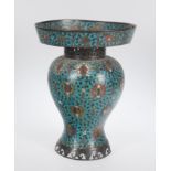 Cloisonné bronze vase. China. Possibly Ming Dynasty.