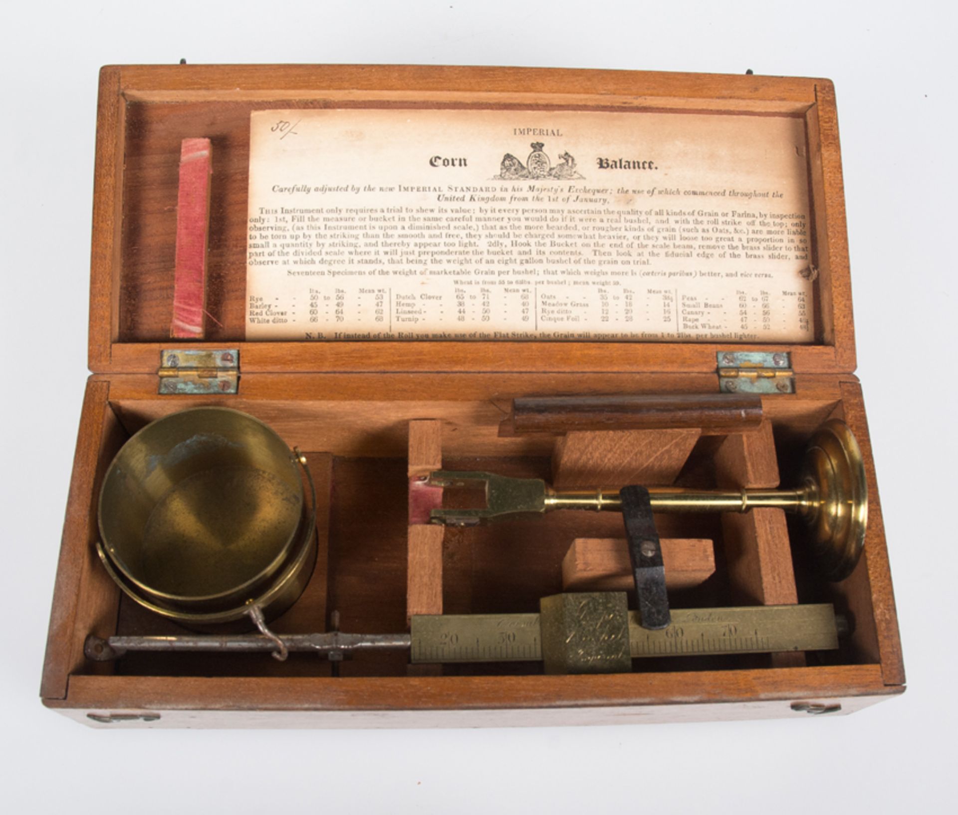 Precision scales. Coombe & Co. London. England. 19th century.