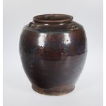 Large earthenware vase. South China. 19th century.