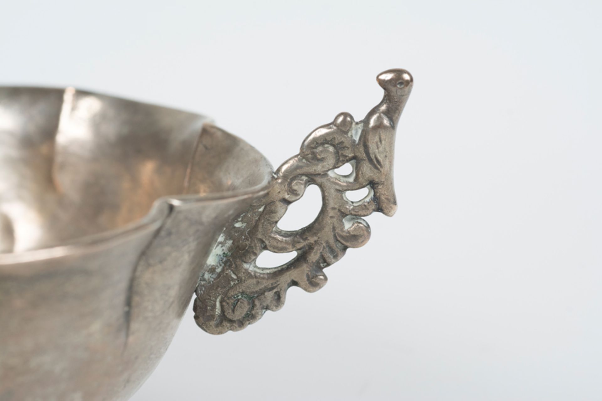 Spanish or colonial silver wine tasting cup. 17th century. - Image 6 of 6