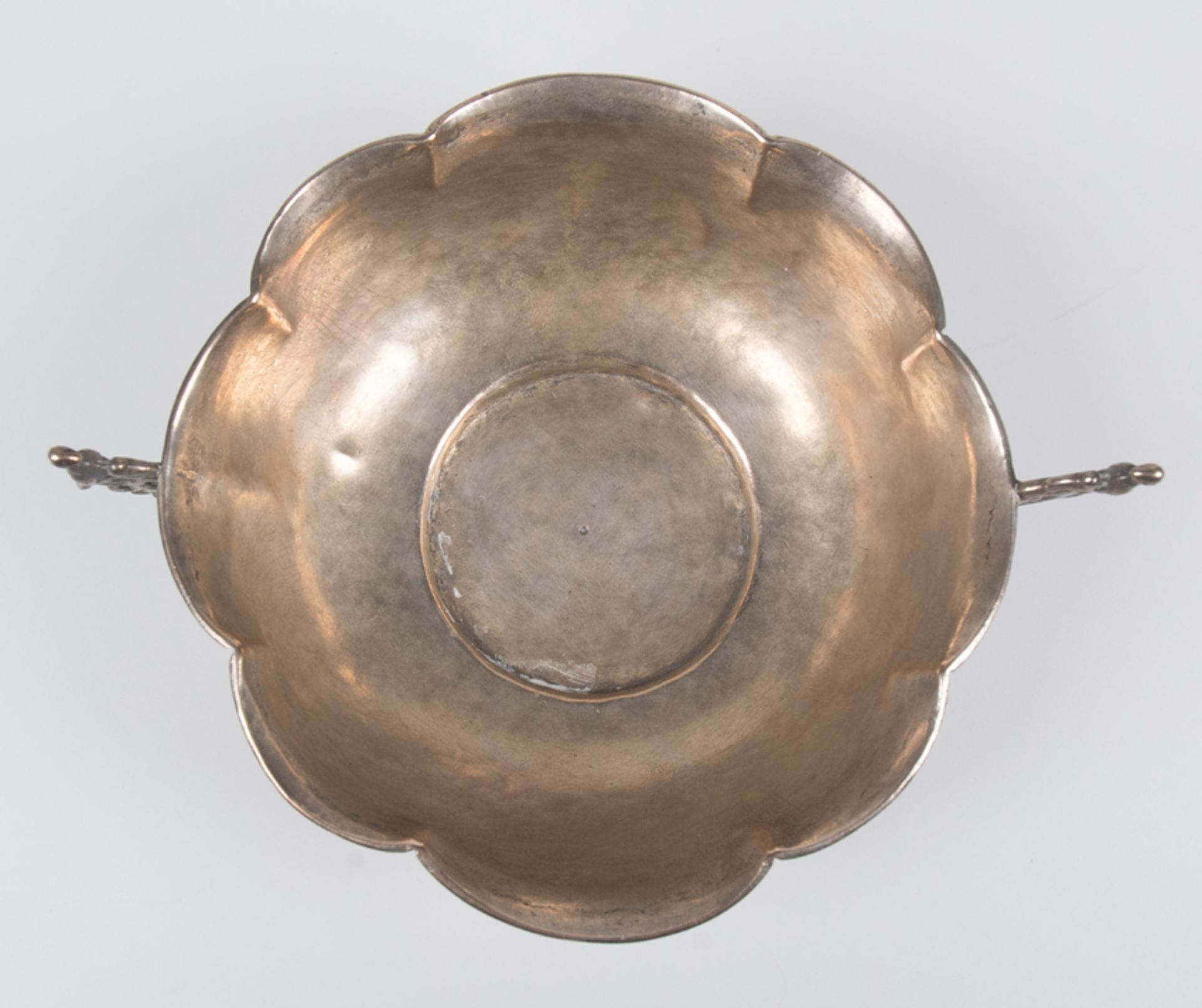 Spanish or colonial silver wine tasting cup. 17th century. - Image 3 of 6