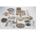 Set of various silverware pieces. 1900-1950.
