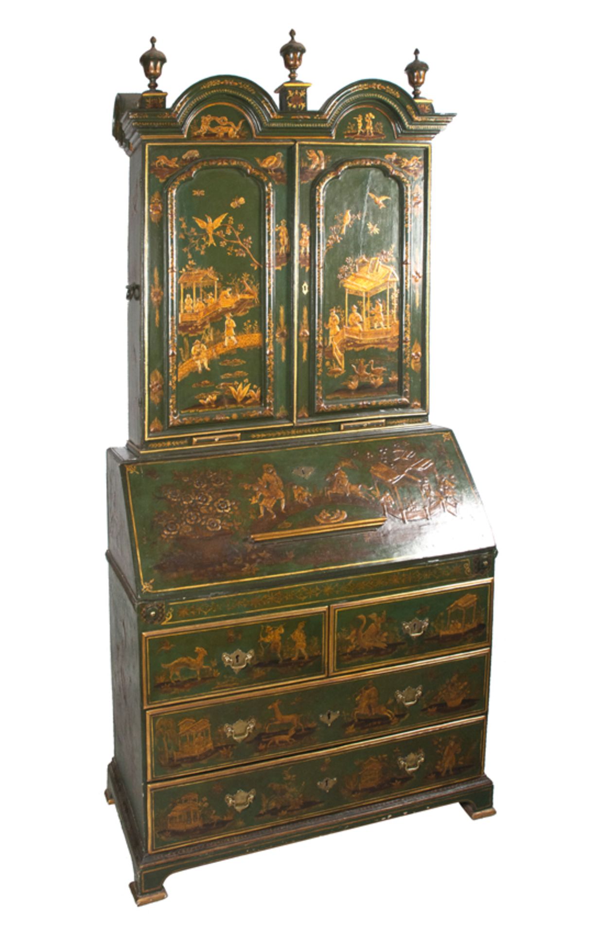 Carved, lacquered and gilded wooden cabinet with Chinese-style decoration England. 19th century. - Bild 2 aus 11