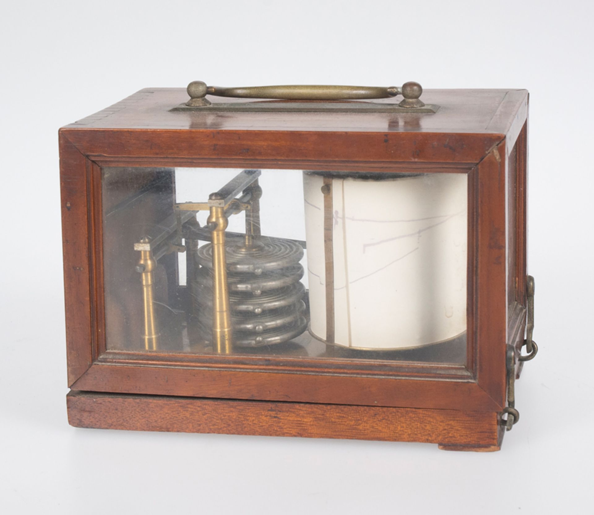 Marine barograph. Paris. France. 19th century. - Image 6 of 9