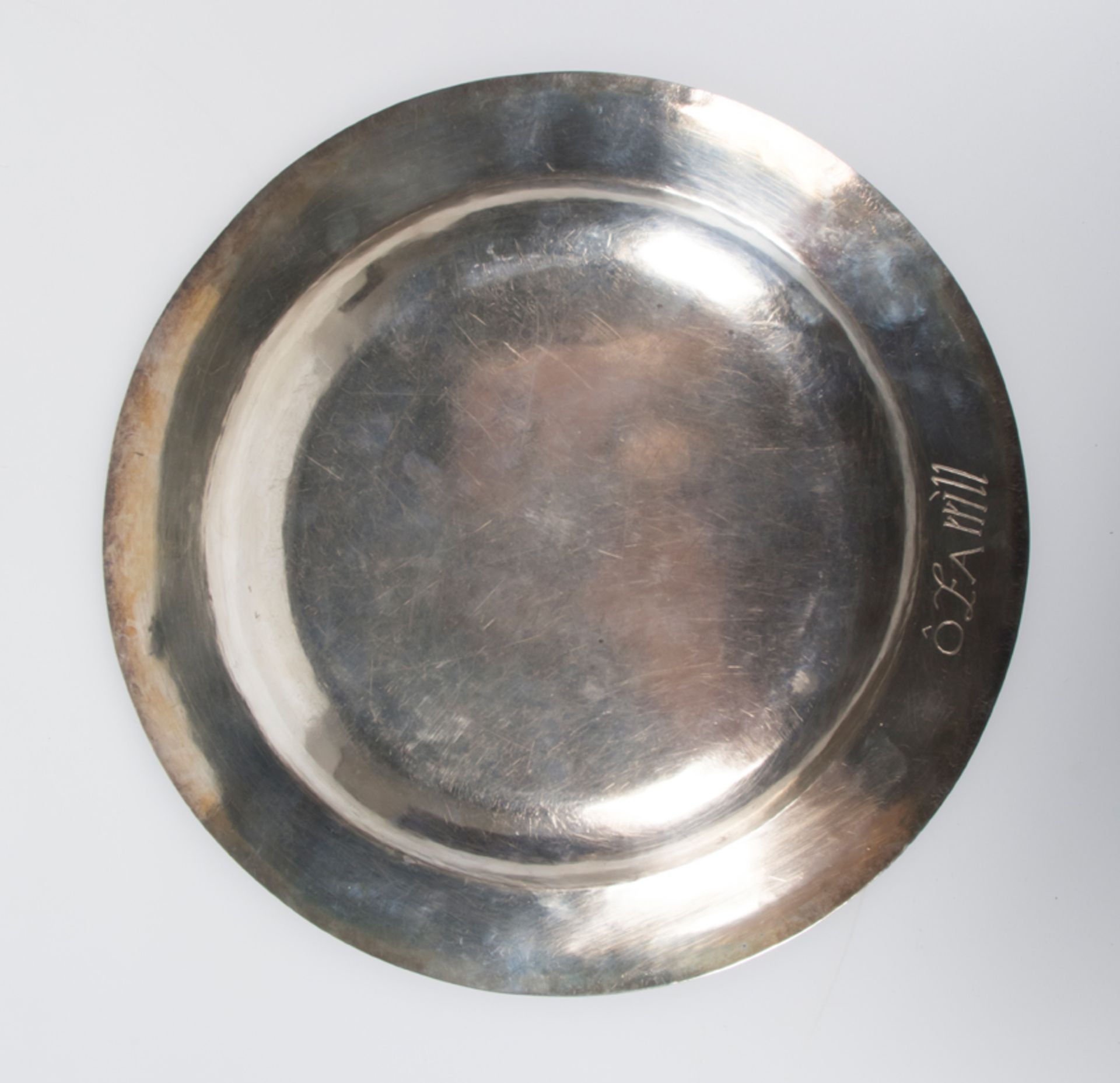 Marked silver plate. 18th century. - Image 4 of 5