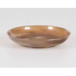 Small agate plate. China. 20th century.