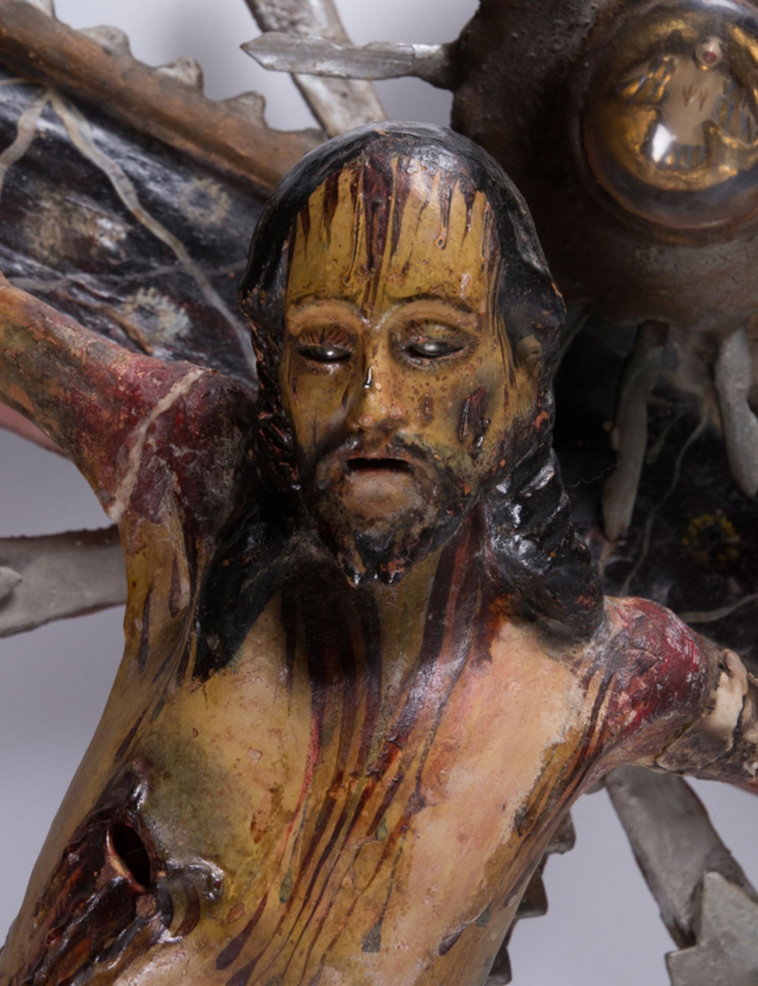 "Christ" Maize stem paste sculpture. Colonial School. Quito. Peru. 18th century. - Image 5 of 7