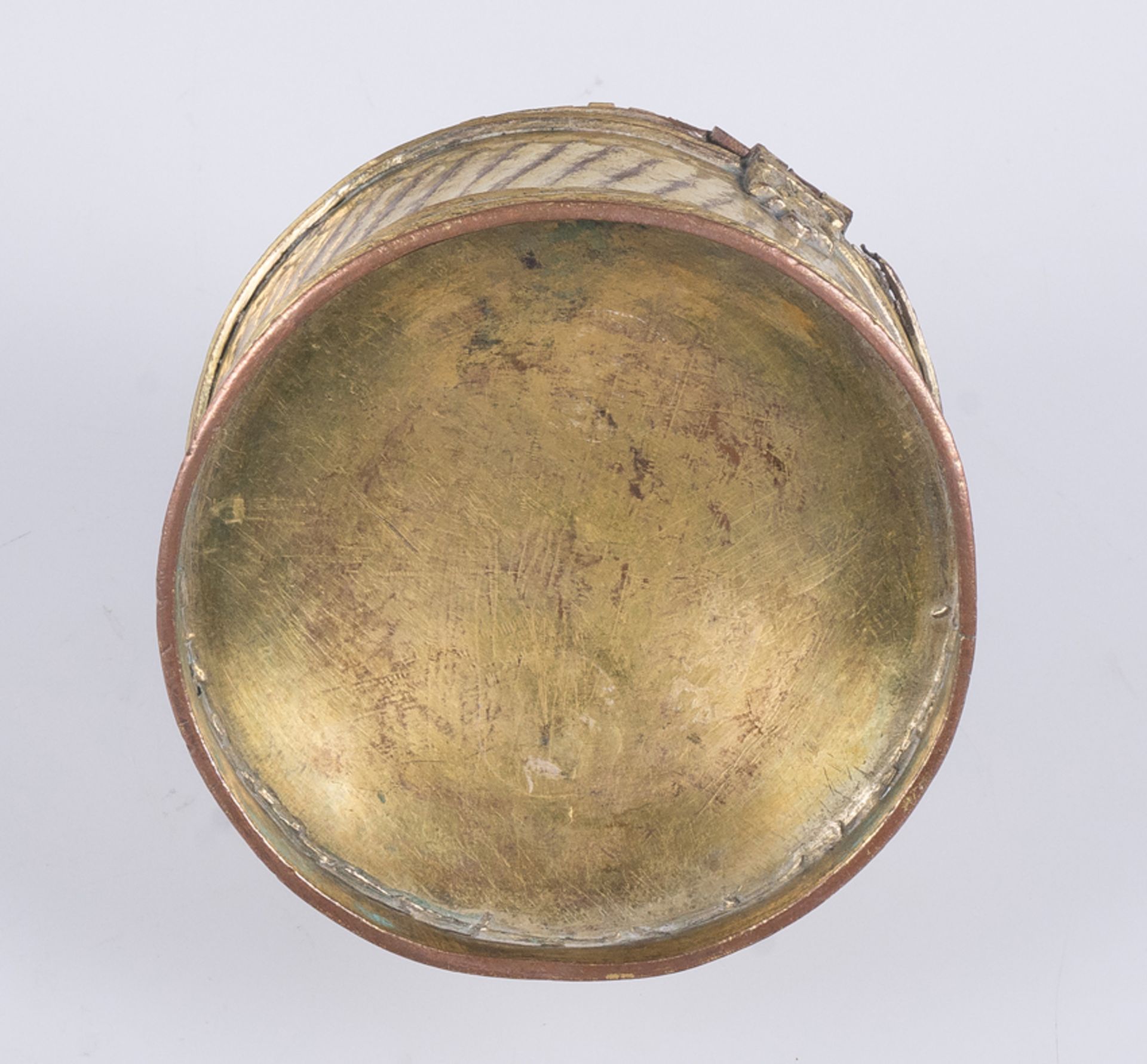 Gilded copper pyx. Gothic. 15th century. - Image 6 of 6