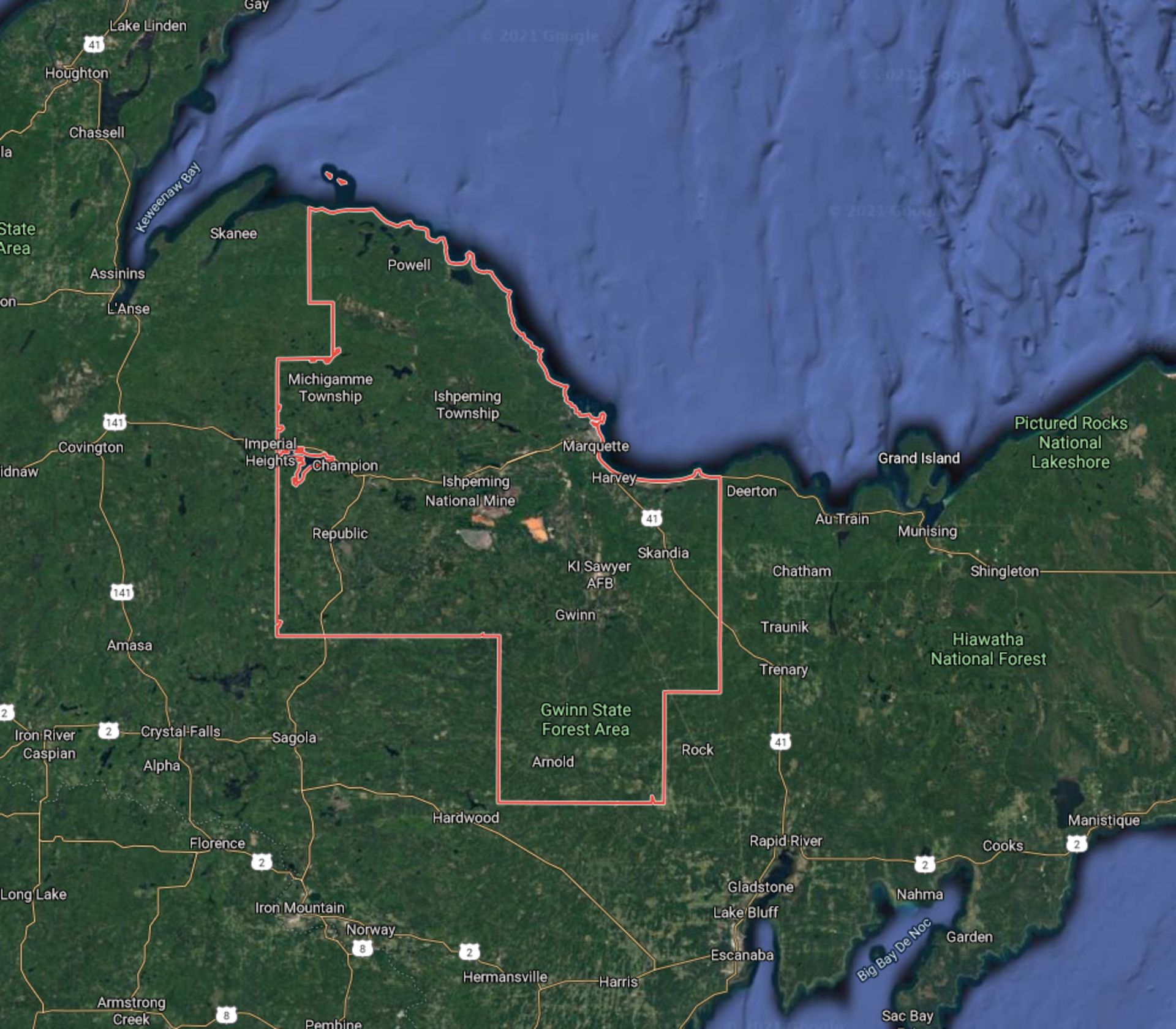 One Acre Within 15 minutes of Three Lakes in Marquette County, Michigan! - Image 7 of 8