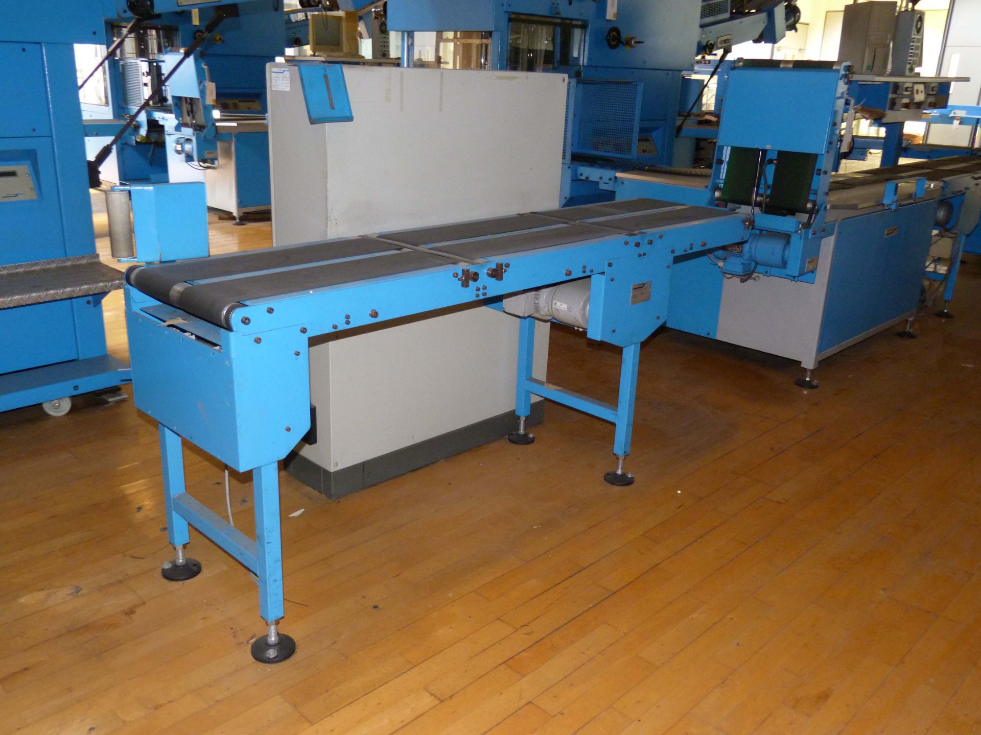 MULLER MARTINI Type 6215 Twin belt Conveyor 2.1m x 49cm