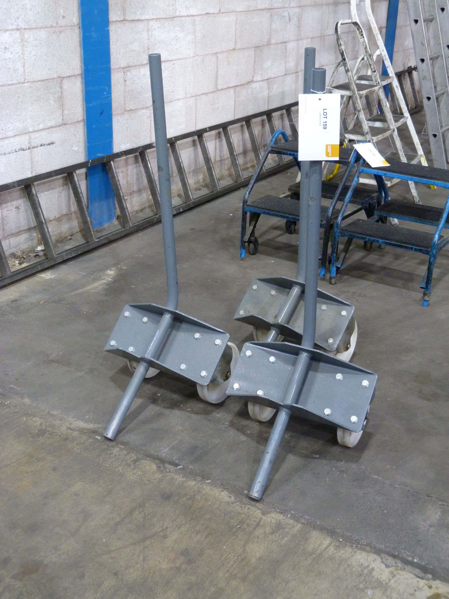 3 Wheeled Trollies for moving press rollers