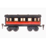 Märklin französischer PLM Personenwagen 2873, S 0, rot/schwarz HL, 4A, L 19, Z 1-2, selten