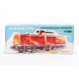 Märklin Diesellok ”V 100 2215” 3072, S H0, rot, Alterungs- und Gebrauchsspuren, im leicht besch. OK,