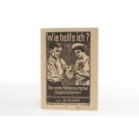 Broschüre ”Wie helfe ich?” Leipzig 1939, Alterungsspuren