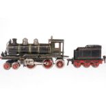 Märklin 2-B-1 Dampflok CEM 1020, mit 3A-Tender, S 0, uralt, HL, Uhrwerk def., 3 imit. Stirnlampen,