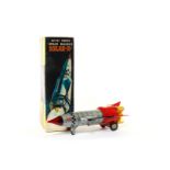 TN Space Rocket Solar-X, Japan, batteriebetrieben, Blech, H 39, OK, Z 2