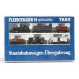 Fleischmann Zugpackung 7889, S N, komplett, Alterungs- und Gebrauchsspuren, OK, Z 2-3