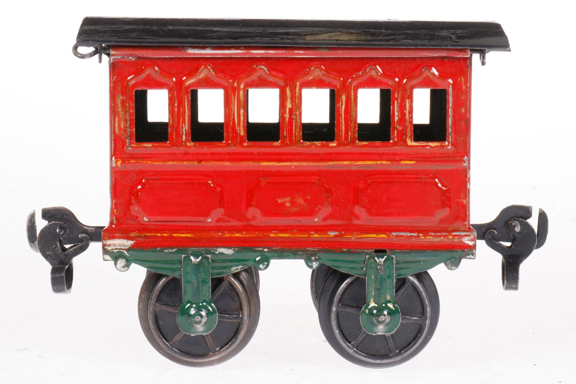 Märklin Personenwagen 1805, S 1, uralt, HL, mit Bügelkupplungen, LS, L 10,5, Klarlack