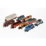 Konv. 9 Güterwagen, S H0, darunter Märklin, 1 Puffer fehlt, bespielt, Z 3