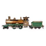 Märklin englische 2-B Dampflok E II GNR mit 3A GNR Tender (mit 1 festem Radsatz und 1