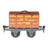 Replik englischer Containerwagen, S 1, unter Verwendung von Märklin Teilen, L 15, neuer Zustand