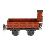 Märklin Güterwagen 1917, S 0, handlackiert, mit BRHh und weiten Treppenstufen, L 13, Z 2