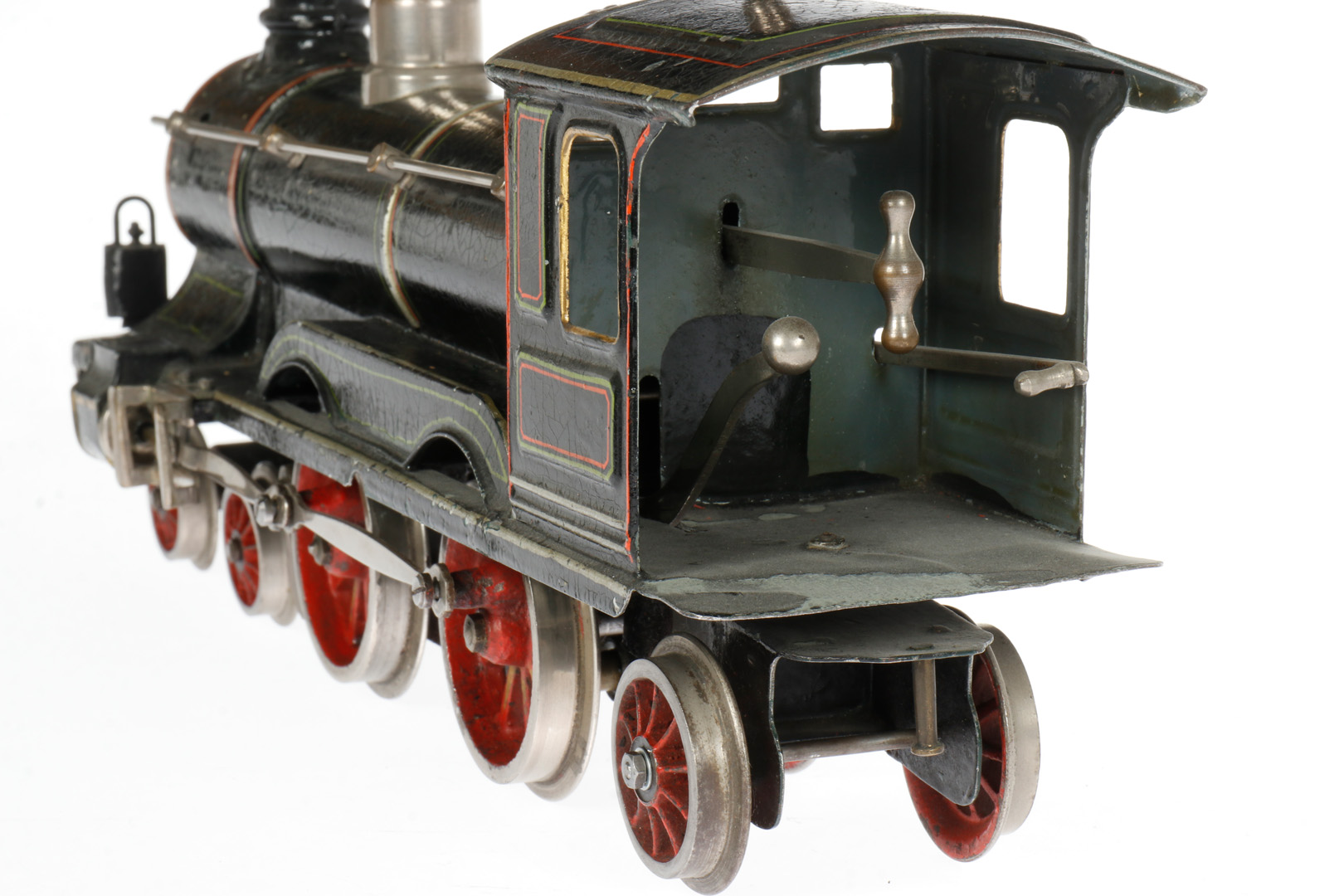 Märklin 2-B-1 Dampflok CE 1021, mit 3A-Tender, S 1, uralt, handlackiert, 2 imit. Stirnlampen, - Image 3 of 7