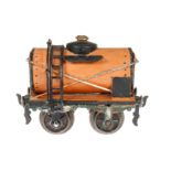Märklin Petroleum-Kesselwagen 1812, S 1, uralt, handlackiert, Alterungs- und Gebrauchsspuren,