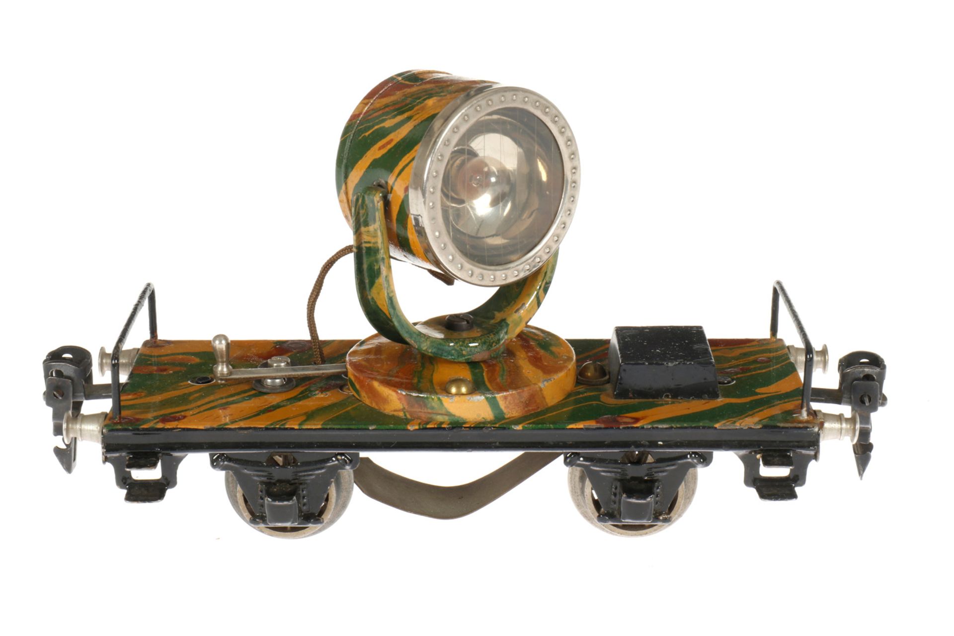 Märklin Scheinwerferwagen 1959, S 0, Mimikry HL, 2A Gussräder, L 16,5, Z 2