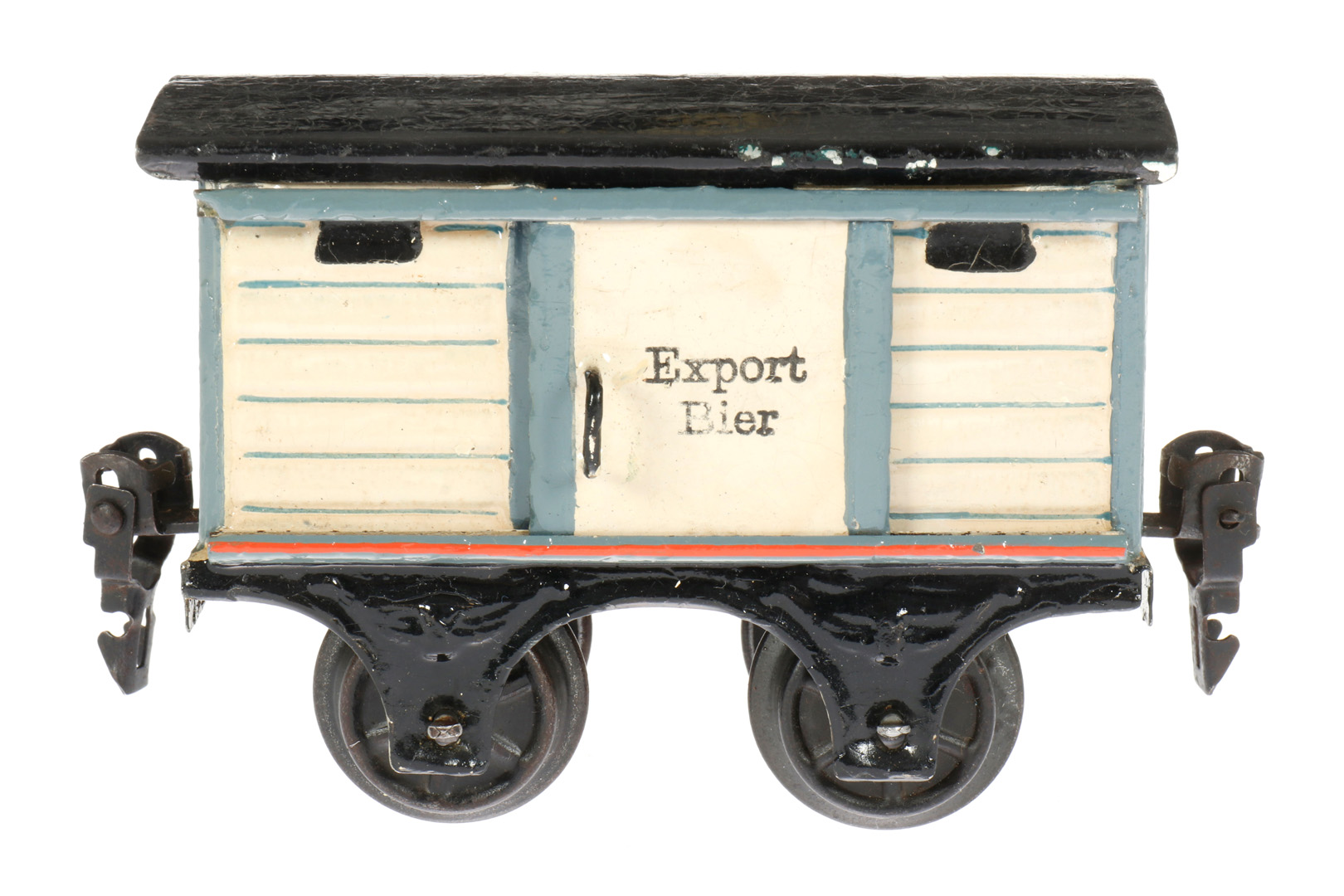 Märklin Bierwagen ”Export Bier” 1808, S 0, Alterungsspuren, farblich rest., L 9,5, Z 3