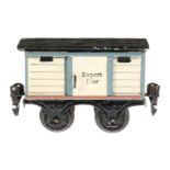 Märklin Bierwagen ”Export Bier” 1808, S 0, Alterungsspuren, farblich rest., L 9,5, Z 3