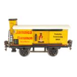 Märklin Bananen-Wagen 1992, S 0, handlackiert, 2 ST, Bremserhaus hochstehend, stark gealterter Lack,