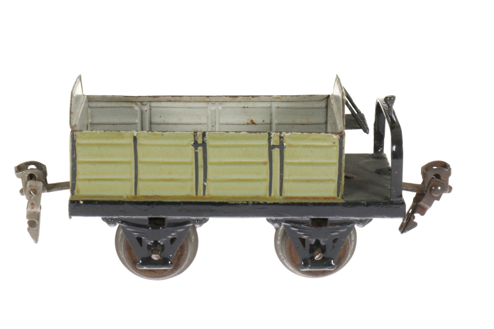 Märklin Hochbordwagen 1918, S 0, mit Plattform und Bremsersitz, handlackiert, L 11, Z 2