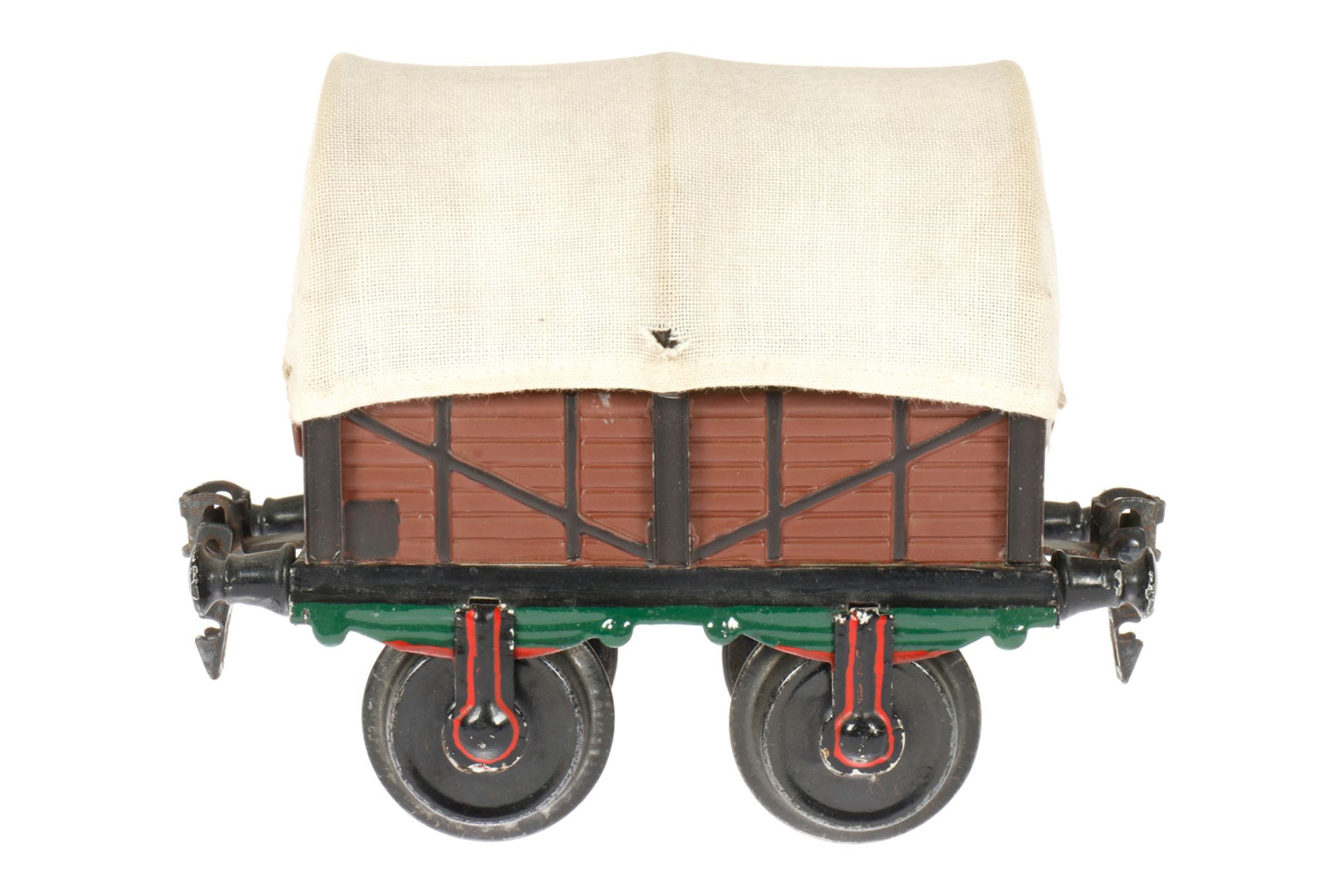 Replik-Planewagen, nach Märklin-Vorbild, unter Verwendung von Märklin Teilen, S 1, handlackiert, L