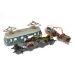 Märklin E-Lok RS 800, Spur H0, blau, zerlegt, als Ersatzteil