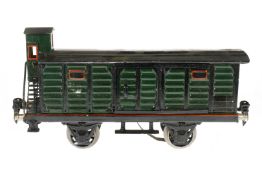 Märklin gedeckter Güterwagen 1929 B, Spur 1, HL, mit BRHh, 2 ST und Schlussbeleuchtung, LS tw