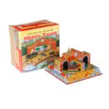 HA Toy Blechbahn ”Merry Town” MS 628, China, Uhrwerk intakt, L 18, OK, Z 1
