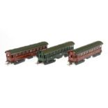 3 Märklin Wagen 341, 342 und 343, Spur H0, Blech, LS, Z 3