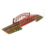 Märklin Brücke, Spur 0, elektr., HL, LS und gealterter Lack, Z 2-3