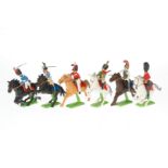 6 Britains Figuren Waterloo Serie, je zu Pferd, Z 2-3