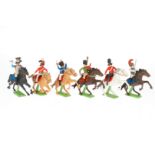 6 Britains Figuren Waterloo Serie, je zu Pferd, Z 2-3