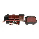 Märklin B-Dampflok R 12890, Spur 0, elektr., rotbraun/schwarz, mit Tender, kW und 1 el. bel.