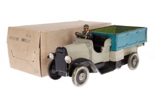 Cardini Lkw 38/1927, mit Fahrer, CL, intakt, Ladefläche Alterungsspuren/kleine Rostspuren, sonst
