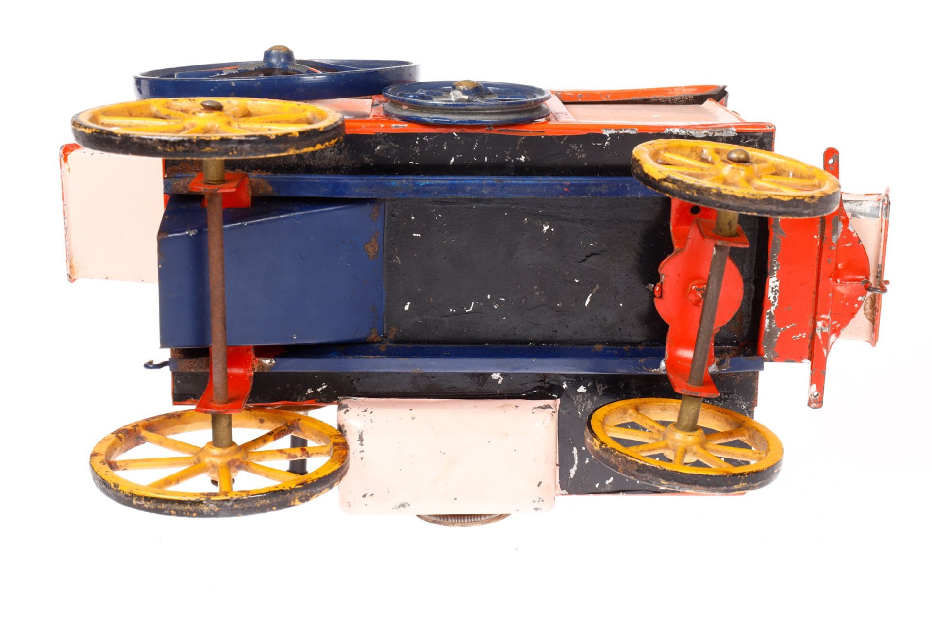 Bing große Dreschmaschine, uralt, HL, mit Gussrädern und Handkurbel, auch für Dampfantrieb, min. - Bild 5 aus 5