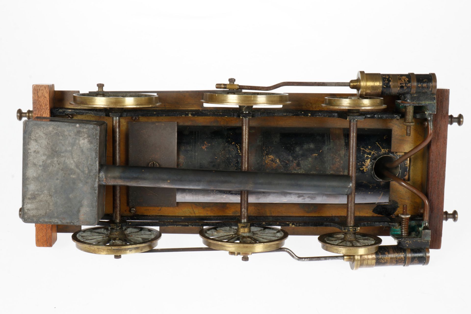 Radiguet 1-B Dampflok, uralt, spiritusbetrieben, Spurweite 85, 2 feststehende Zylinder, mit - Image 4 of 5