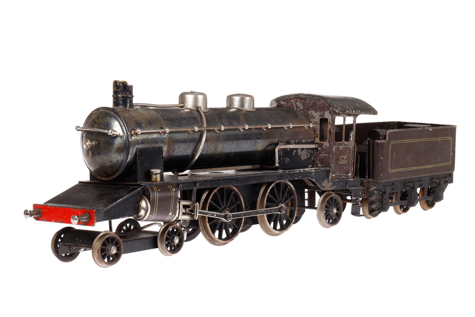 Märklin große 2-B-1 Dampflok ECE 4023, mit 3-A Tender, Spur 3, spiritusbetrieben, braun