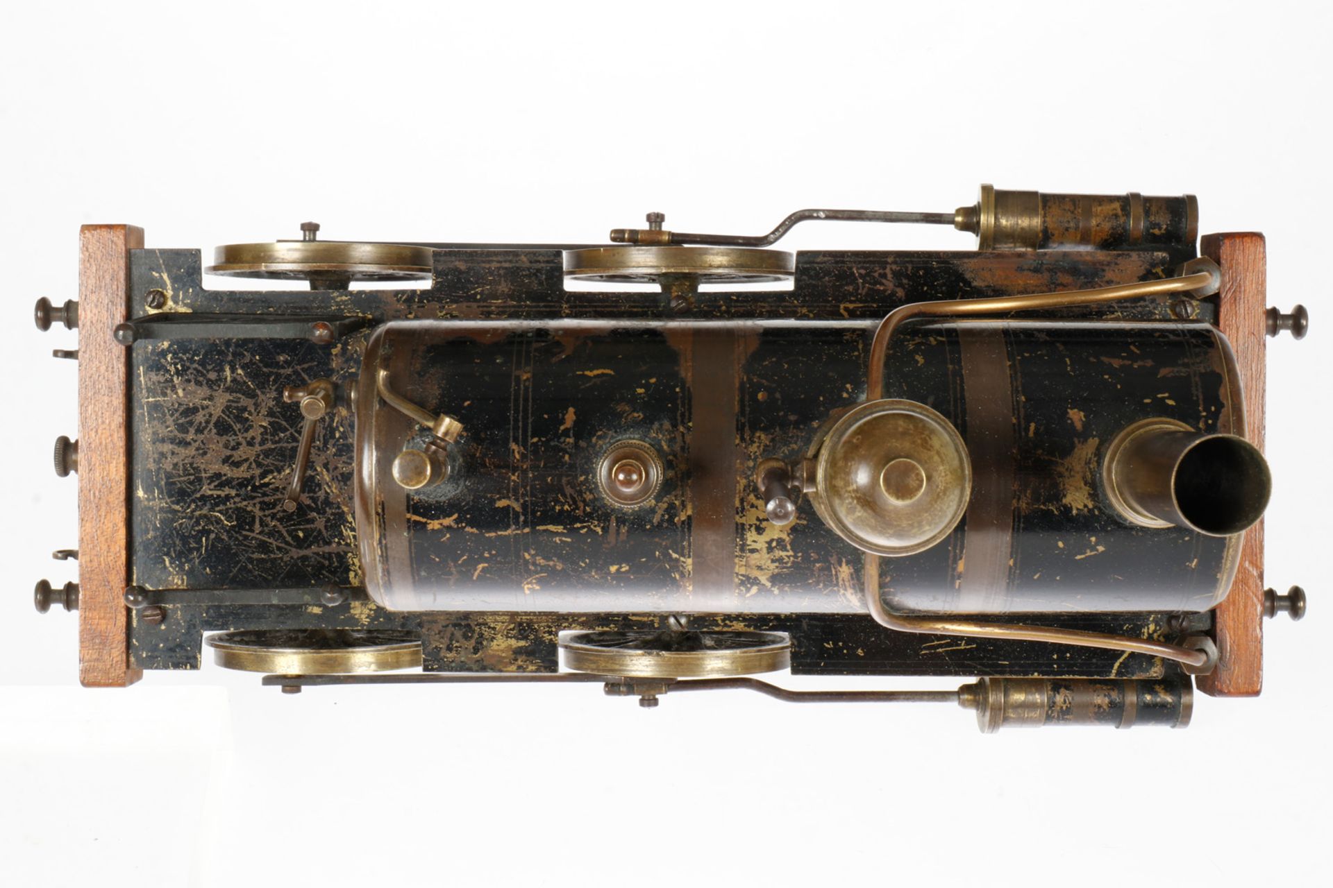 Radiguet 1-B Dampflok, uralt, spiritusbetrieben, Spurweite 85, 2 feststehende Zylinder, mit - Image 5 of 5
